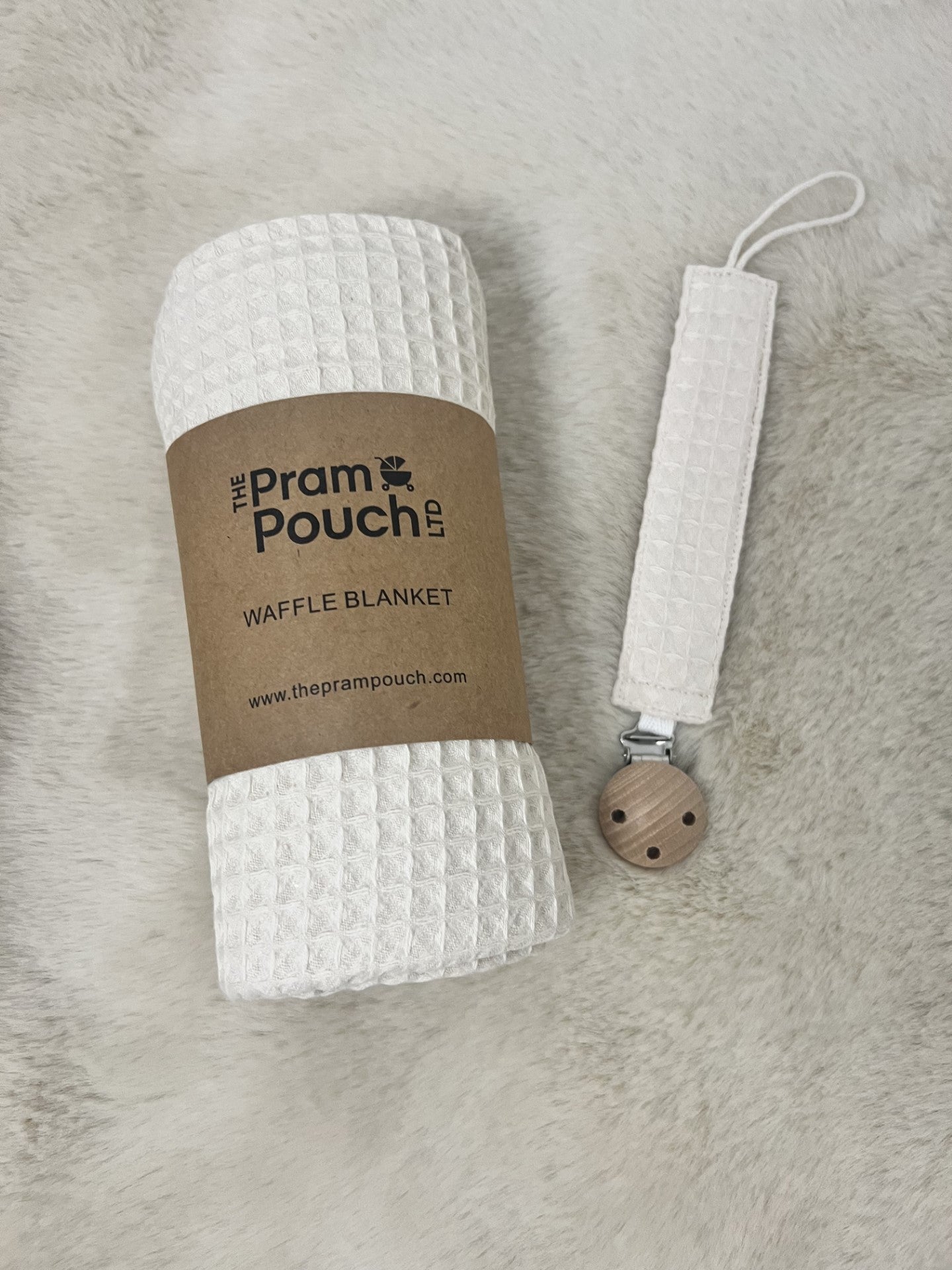 Waffle Blanket & Matching Dummy Clip