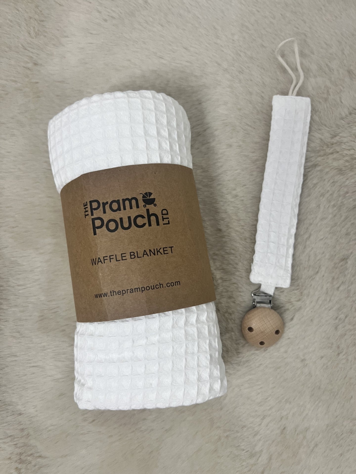 Waffle Blanket & Matching Dummy Clip